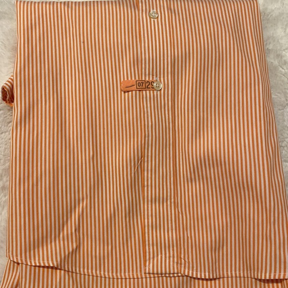 Ralph Lauren men’s orange and white dress shirt in classic fit - Picture 3 of 4